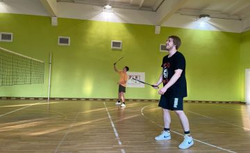 Badmintona sacensības jauniešiem 