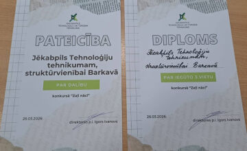 Panākumi konkursā Zaļi nāc