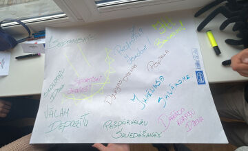 EUROPE DIRECT Jēkabpils centra apmācībās “STARTS Jēkabpils novada vidusskolēnu pašpārvaldēm”