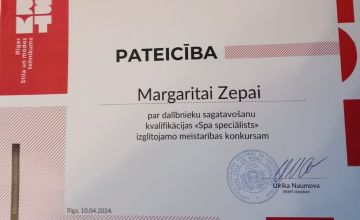 Spa speciālistu konkurss