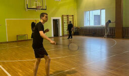 Badmintona sacensības jauniešiem 