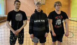 Badmintona sacensības jauniešiem 