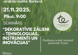 Seminārs par dekoratīvajiem zālieniem