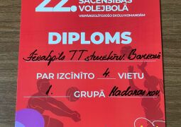 Volejbola sacensības Barkavas pamatskolā