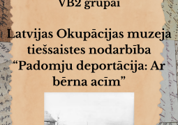 Latvijas Okupācijas muzeja tiešsaistes nodarbība